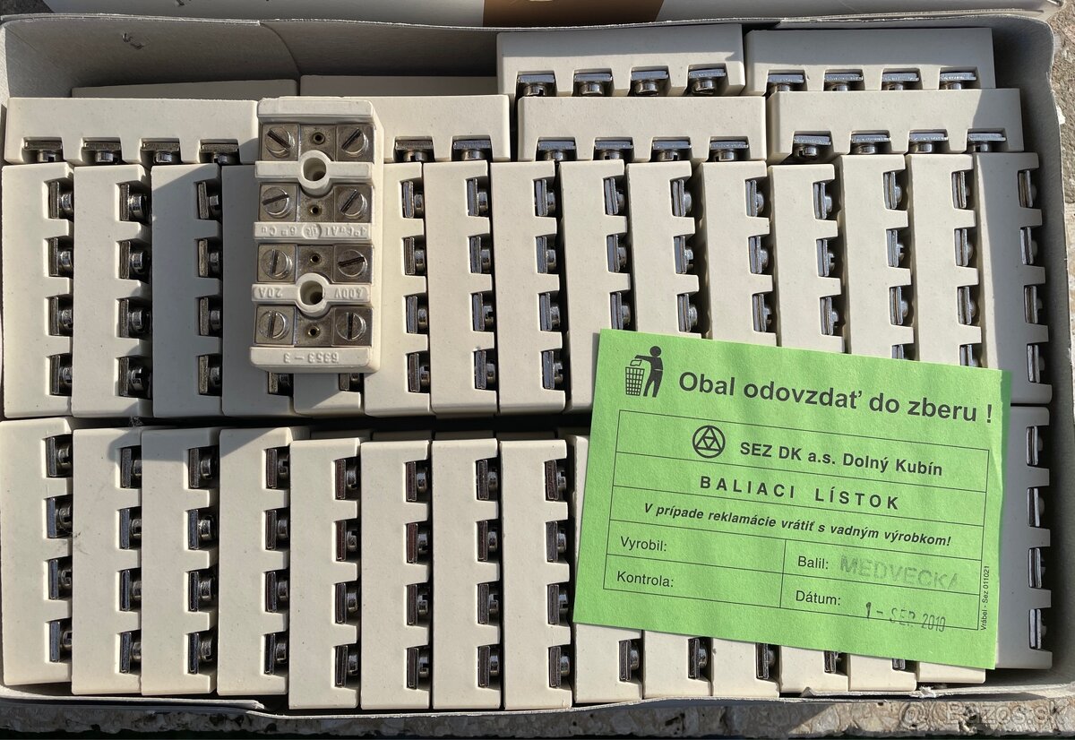 darujem prístrojové svorkovnice