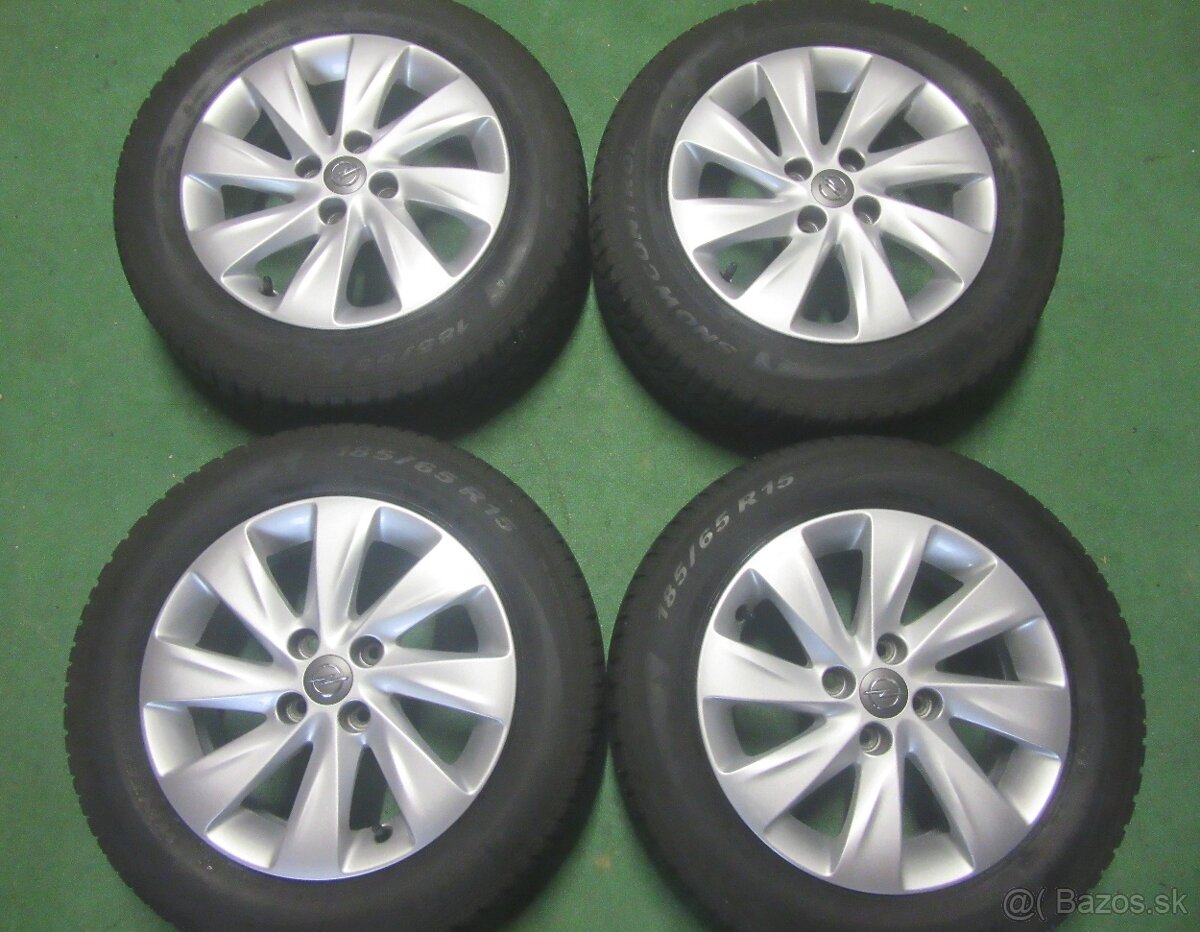 R15 zimná sada Opel rozteč 4x100 185/65R15 pirelli