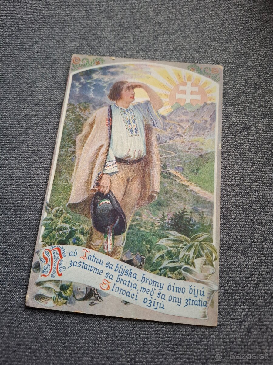 Stará pohľadnica Nad Tatrou sa blýska