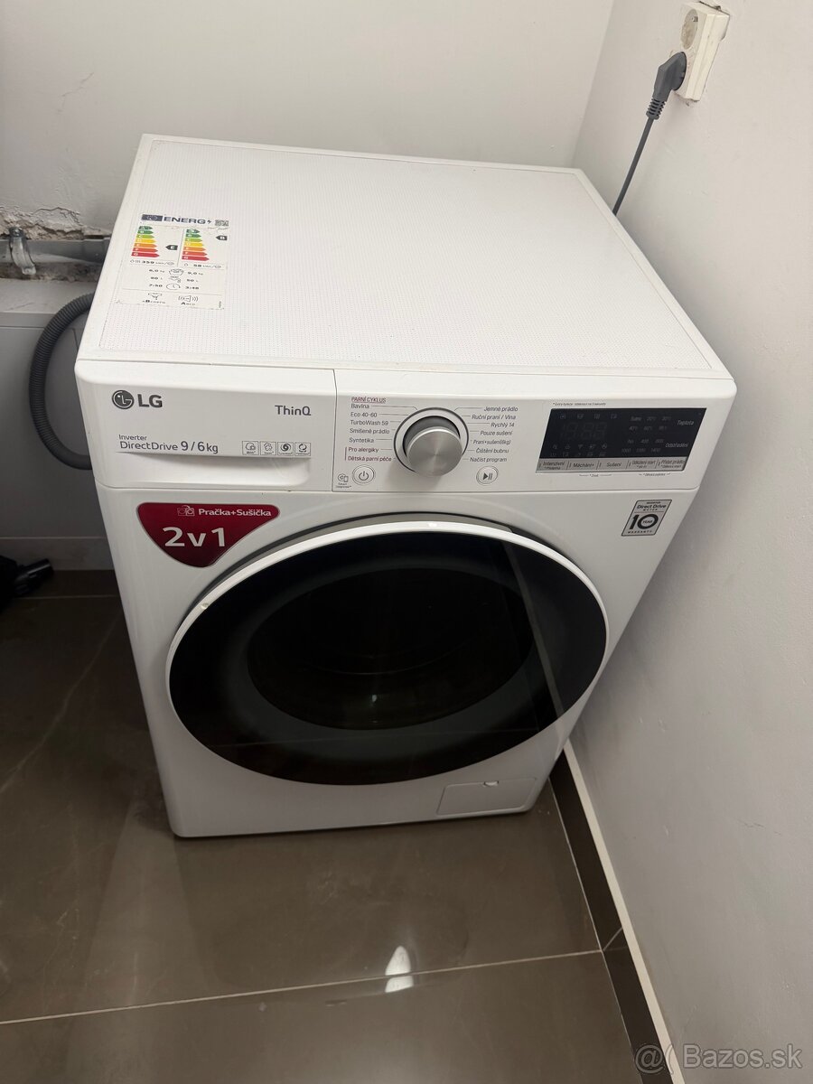 automatická práčka so sušičkou LG