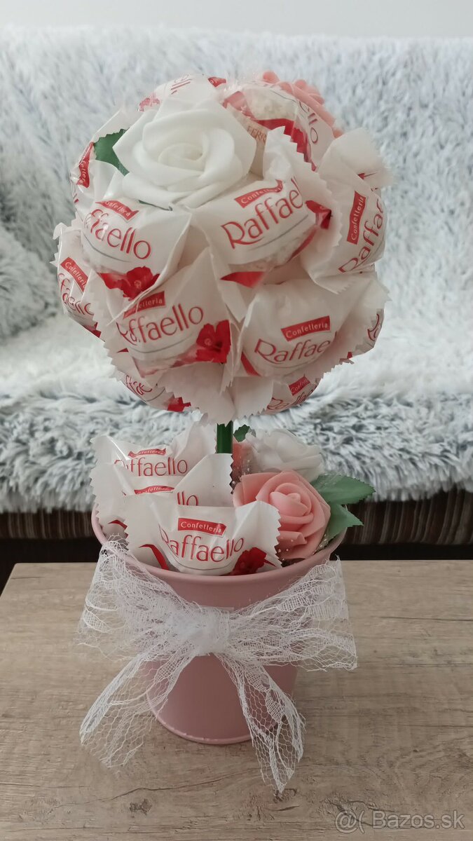 Darček - chutná kytička s Raffaello