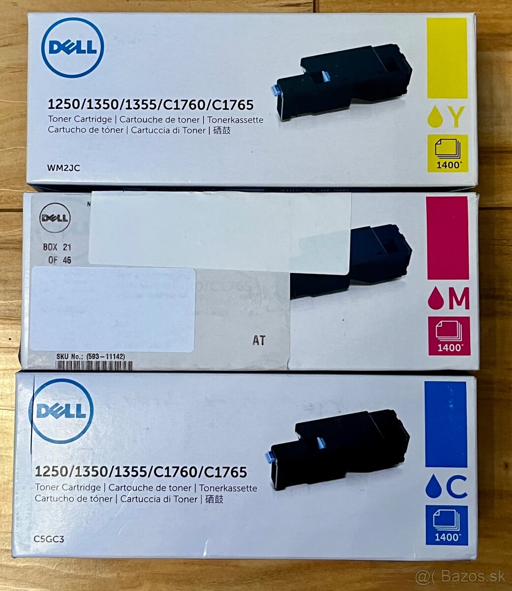 Tonery Dell 593-11141, 11143, 11142 originál