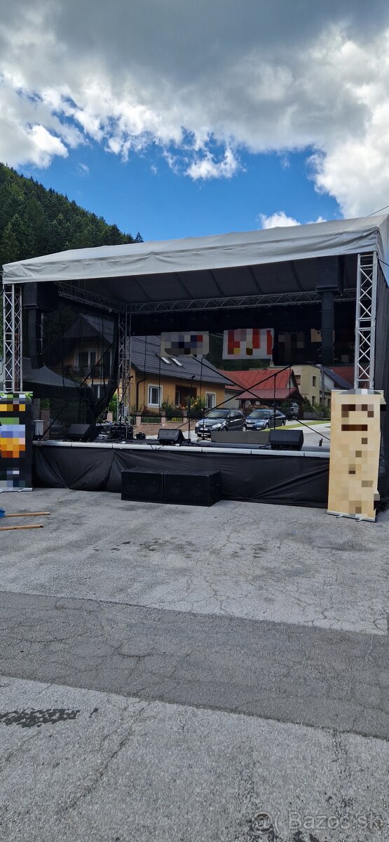 Prenájom pódia + prestrešenie