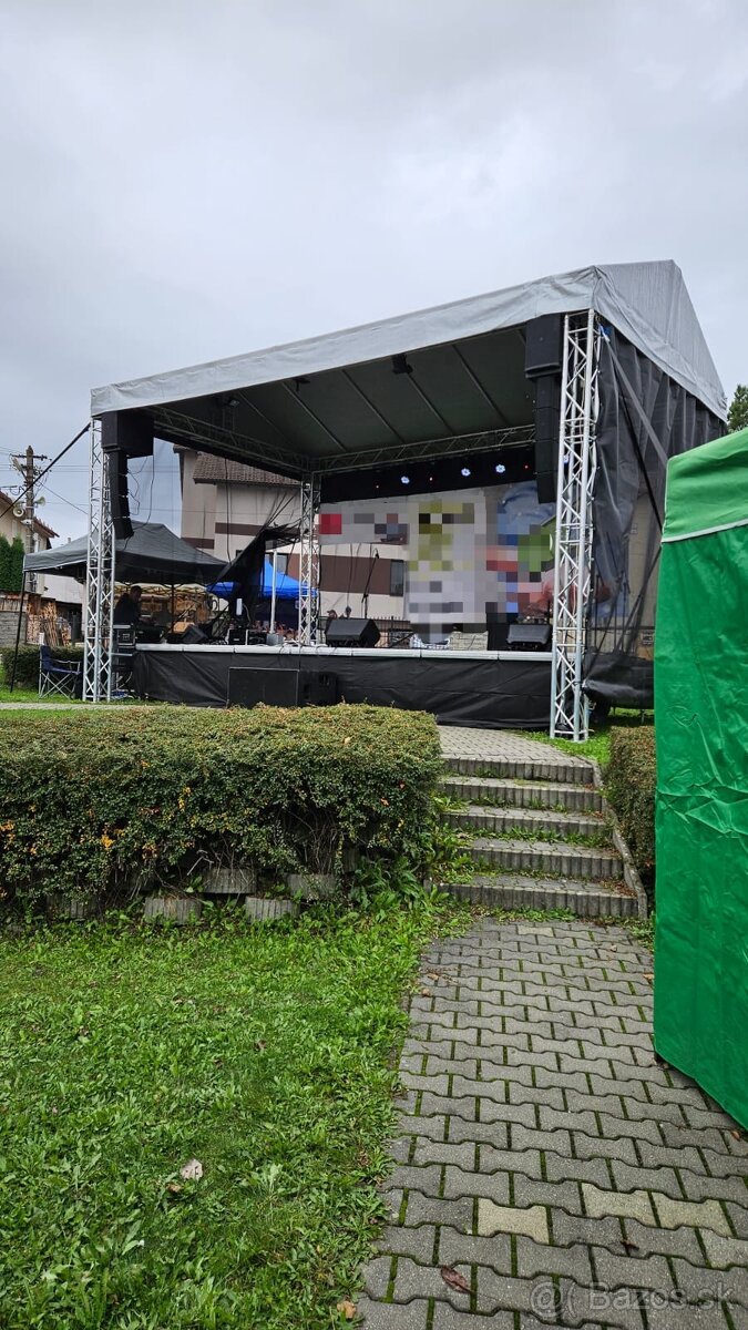 Prenájom pódia + prestrešenie