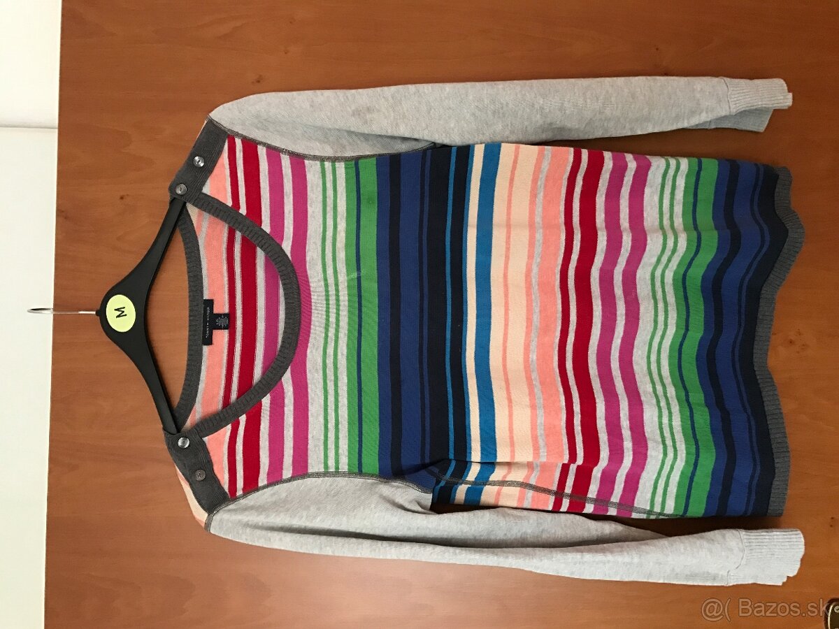 TOMMY HILFIGER originál tenucky/farebný dámsky svetrik L