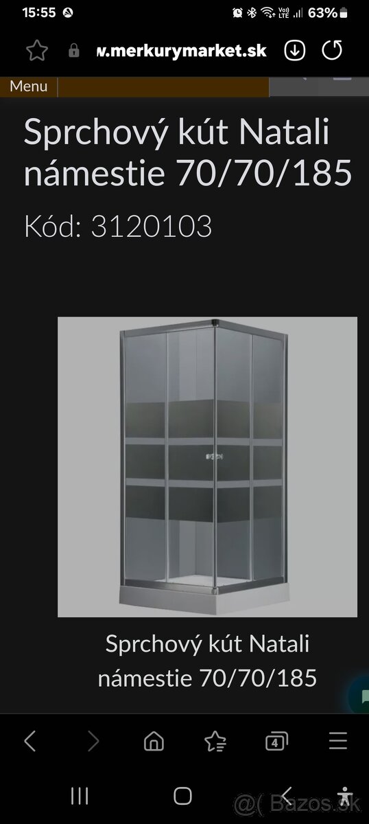 Predám sprchový kút