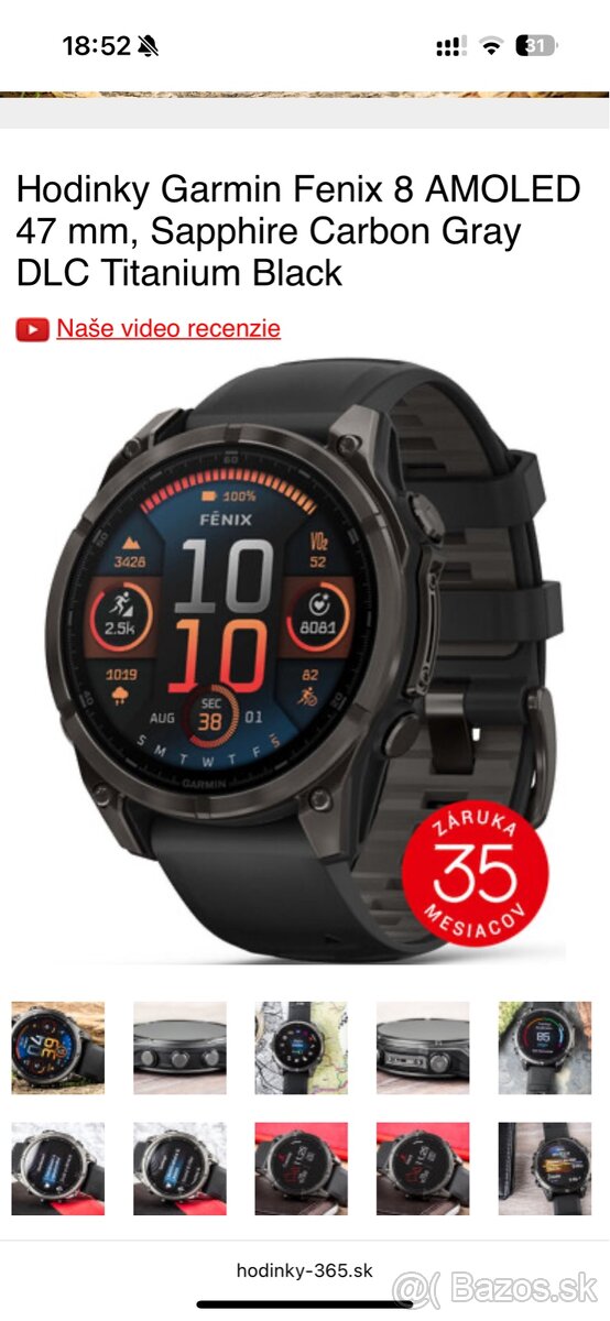 Garmin Fenix 8, AMOLED 47mm (nove)