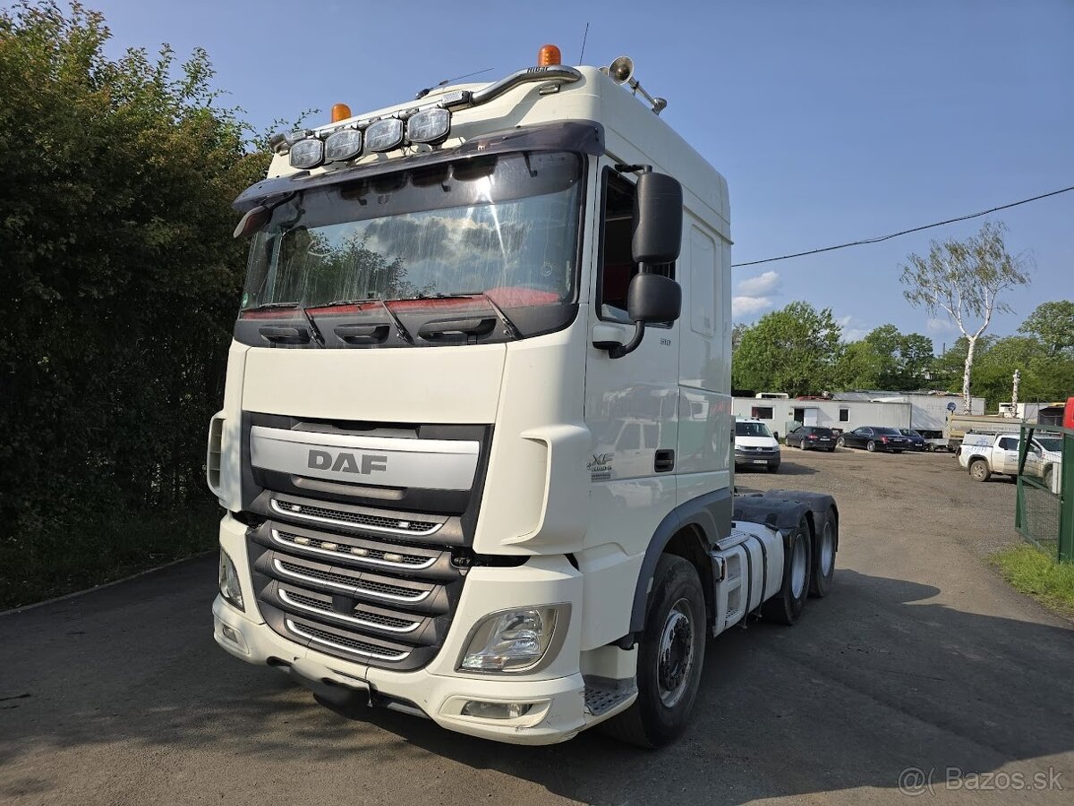 TAHAČ DAF XF 510 FTT 6X4, EURO 6, MANUÁL r.2015, RETARDÉR