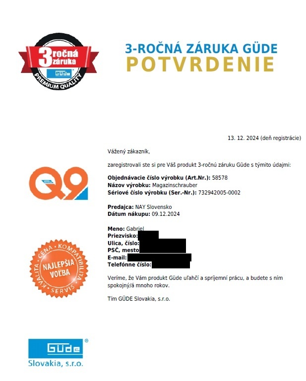 Aku sadrokartonársky skrutkovač Gude MS 18-201-23