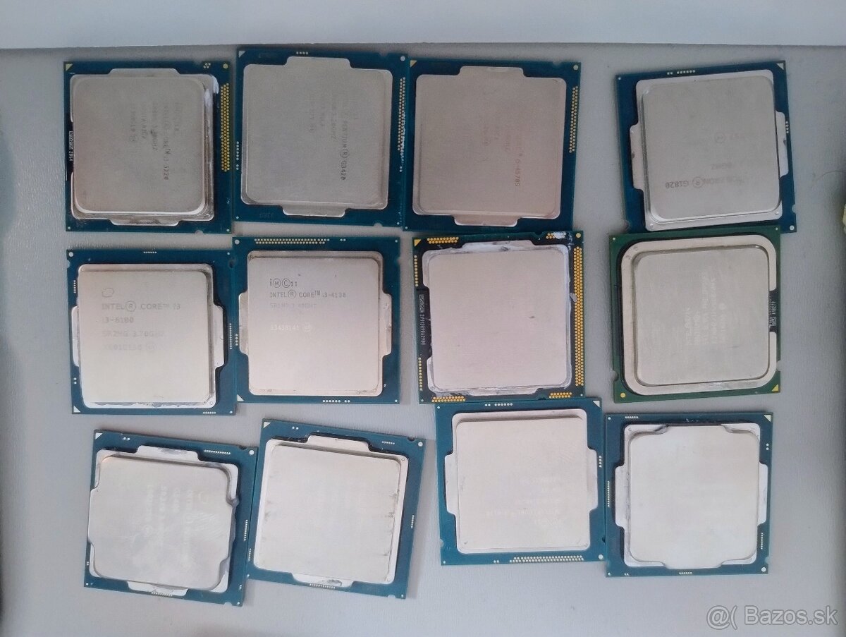 Rôzne Intel procesory
