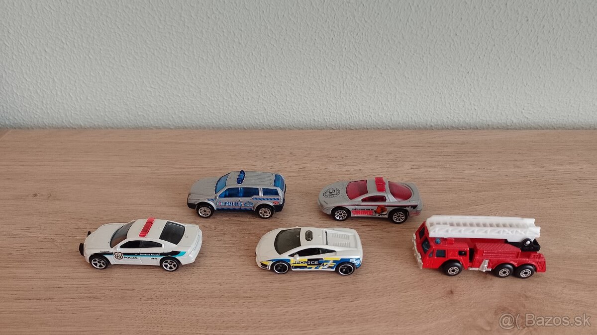 Matchboxy policajné a hasičské