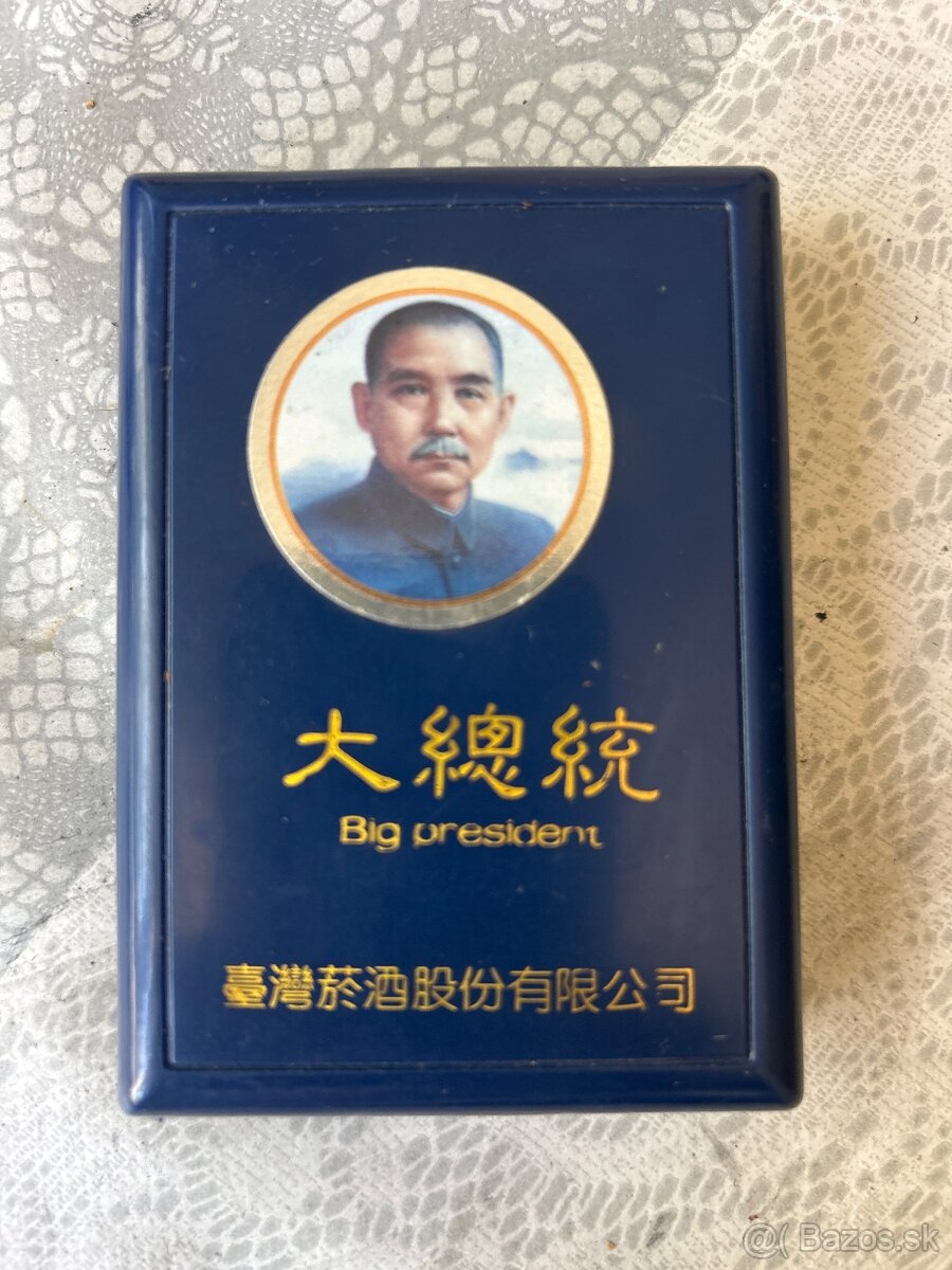 Predám zberateľskú krabičku cigariet Big President (大總統)