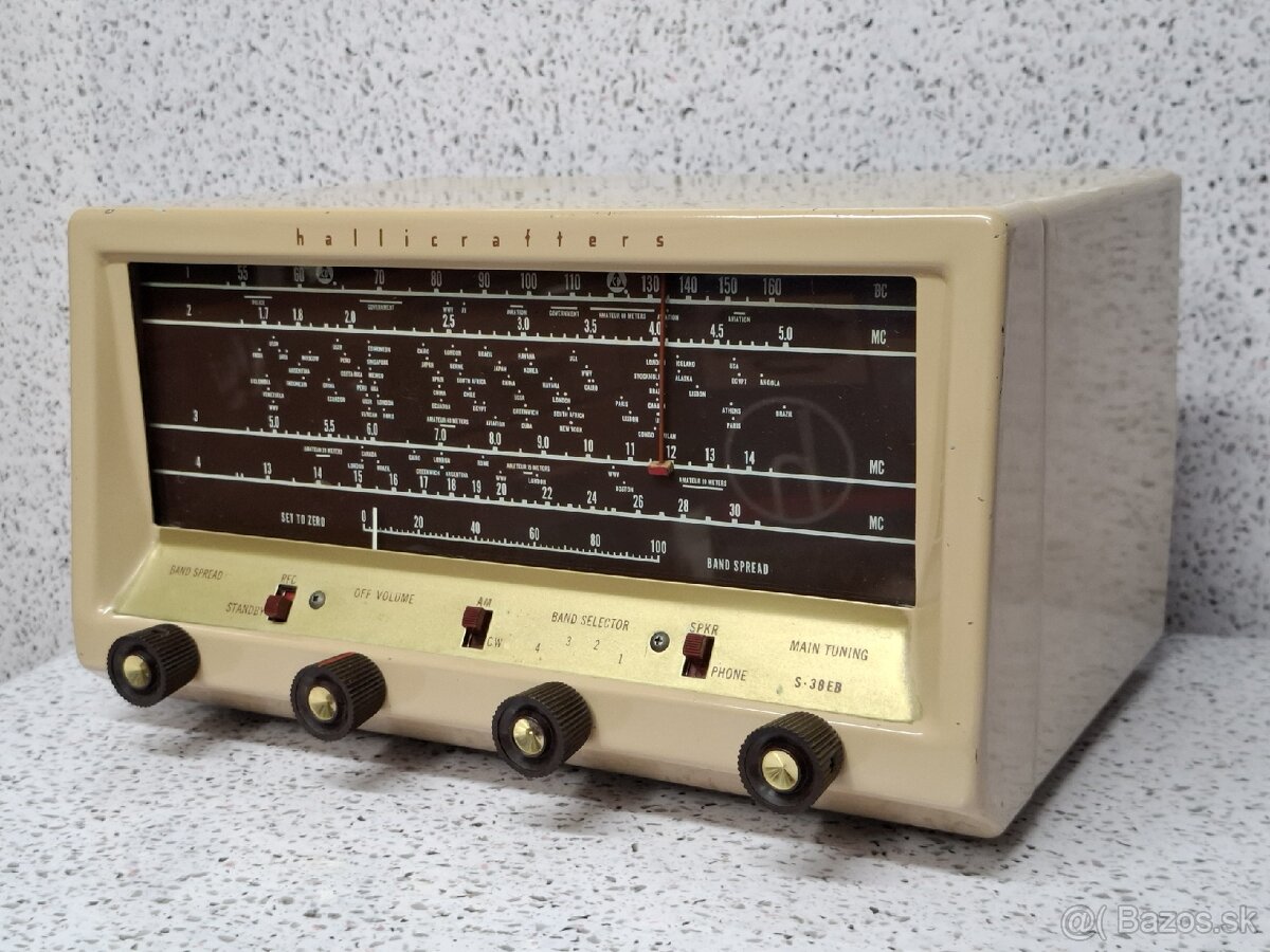USA HALLICRAFTERS S-38EB Vintage Tube Shortwave SW Ham Radio