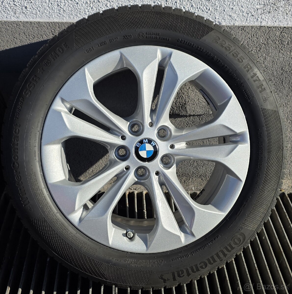 225/55R17 zimné pneu+disky BMW Double-Spoke 564-reflexsilver