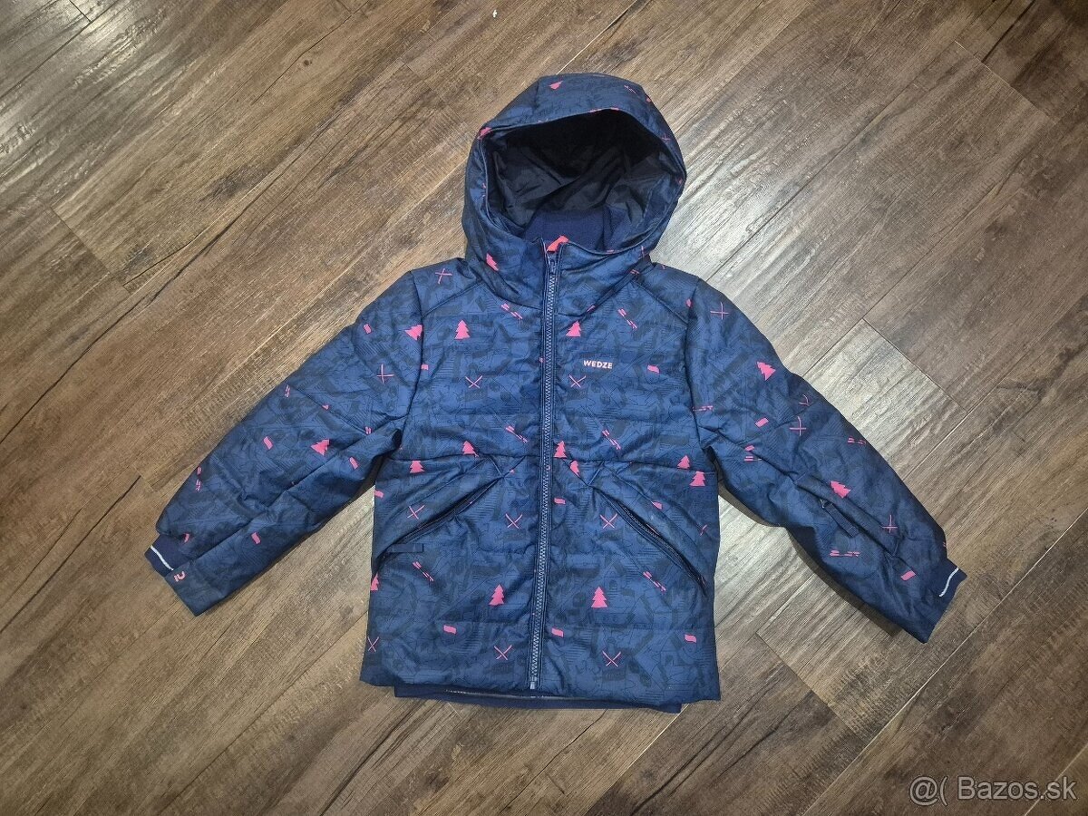 Detská lyžiarska bunda warm 180 5 rokov Wedze