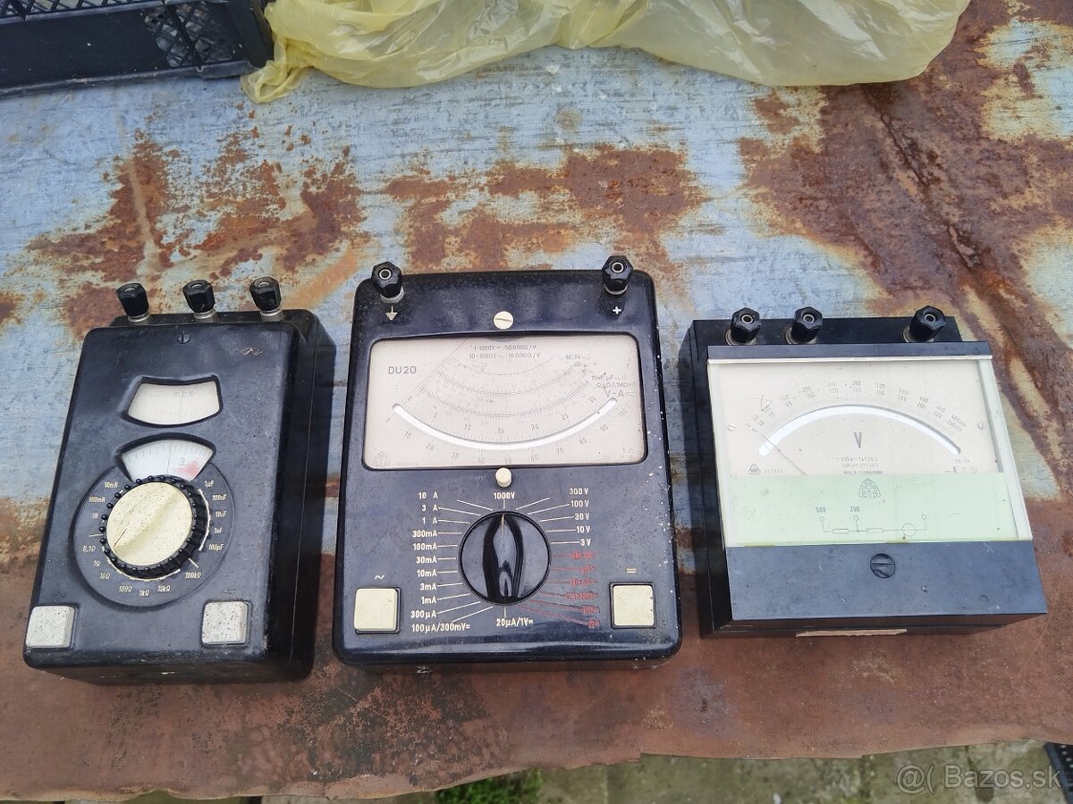 Meracie prístroje, Ohm meter, Voltmeter RLC 10, DU 20