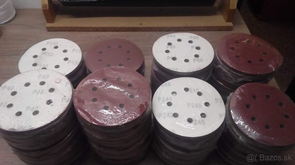 Brusne papierové kotúče 125mm a 150mm