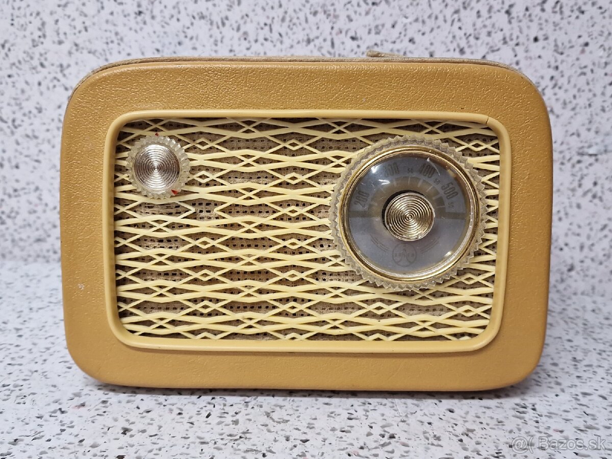 Radio Mír ☆ starožitné kabelkové radio Tesla T 2800 B-2