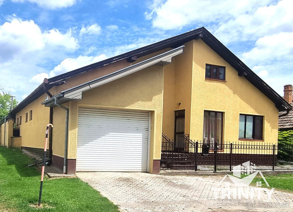 Na predaj 4-izbový rodinný dom so zastrešenou terasou v obci