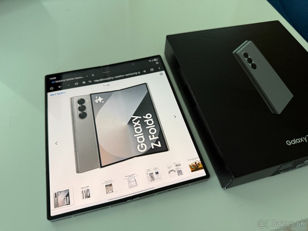 Predám Samsung Z Fold 6 – 512 GB, farba Silver