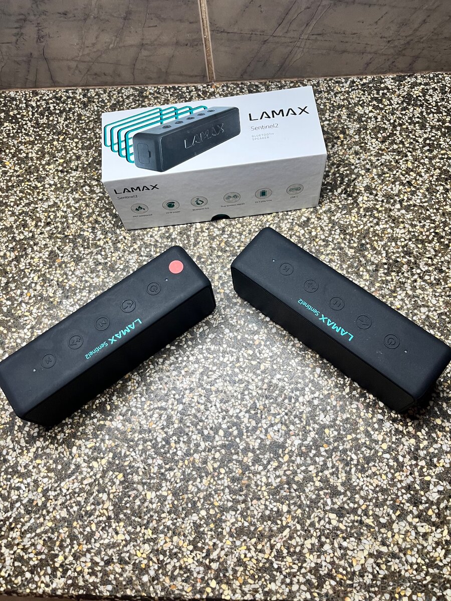 Predám Lamax Sentinel 2 Bluetooth reproduktor