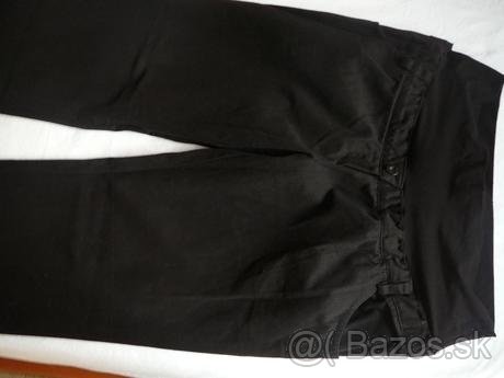 Čierne tehotenské nohavice veľ. XL
