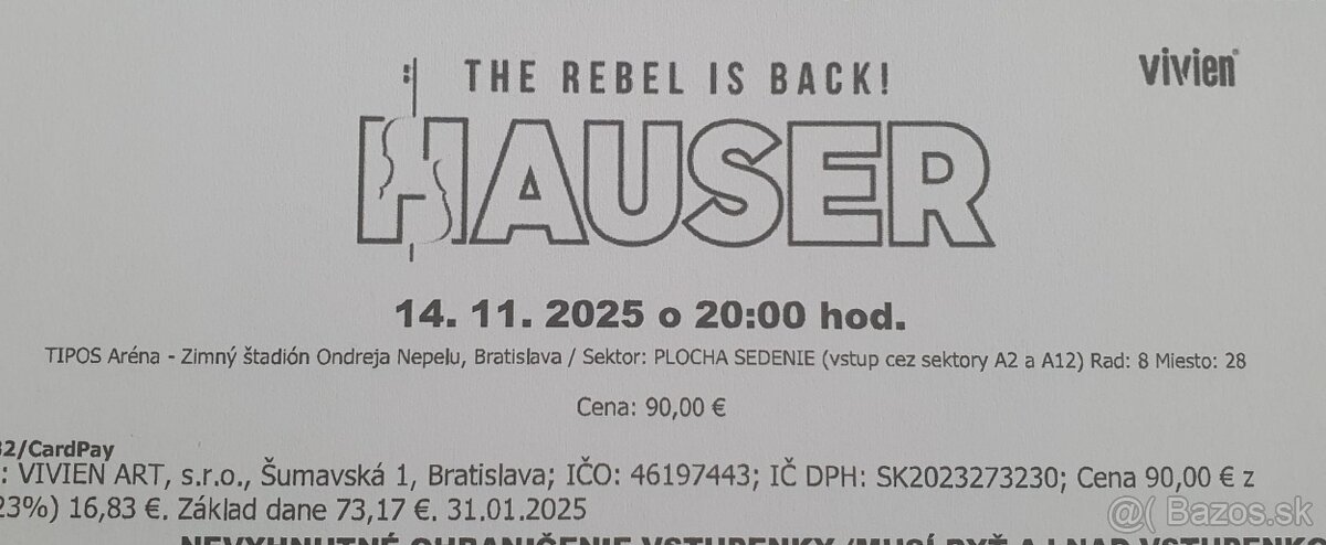 2 x Hauser na plochu 14.11.2025