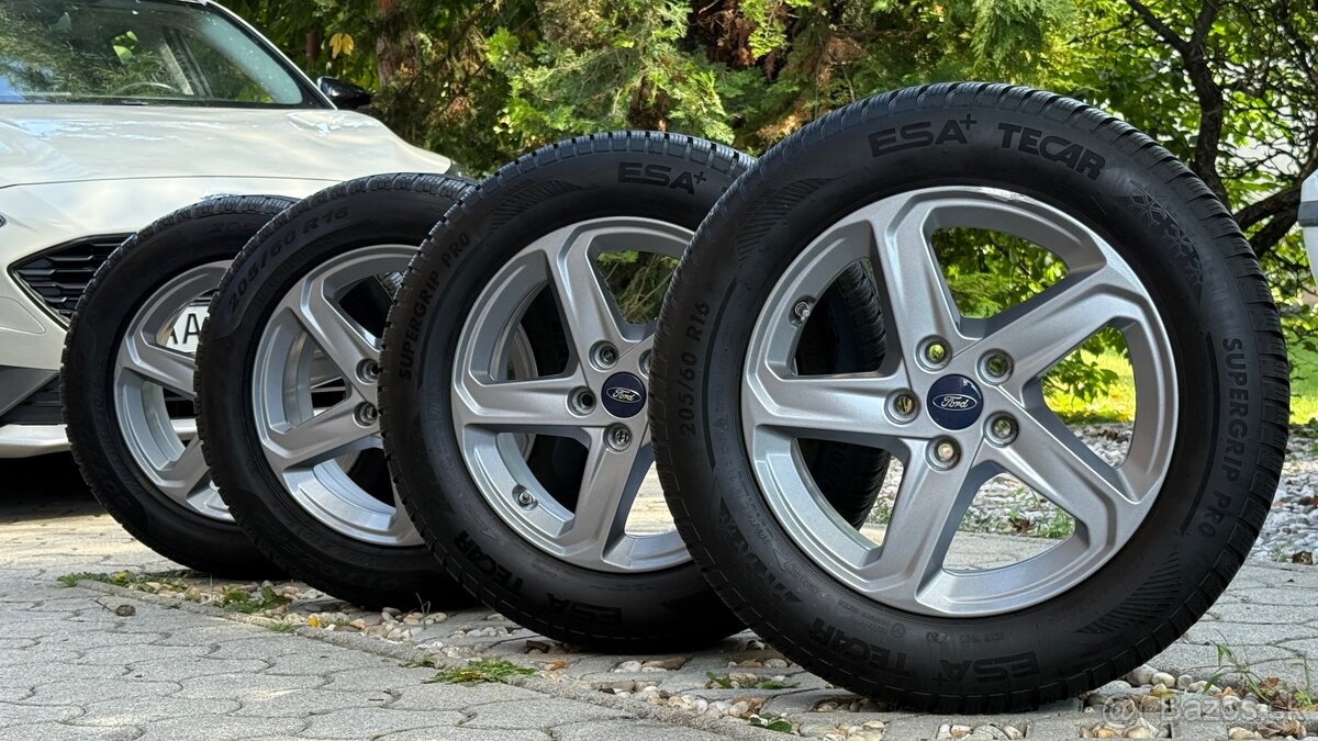 Hliníkové disky Ford 16” + zimné pneumatiky