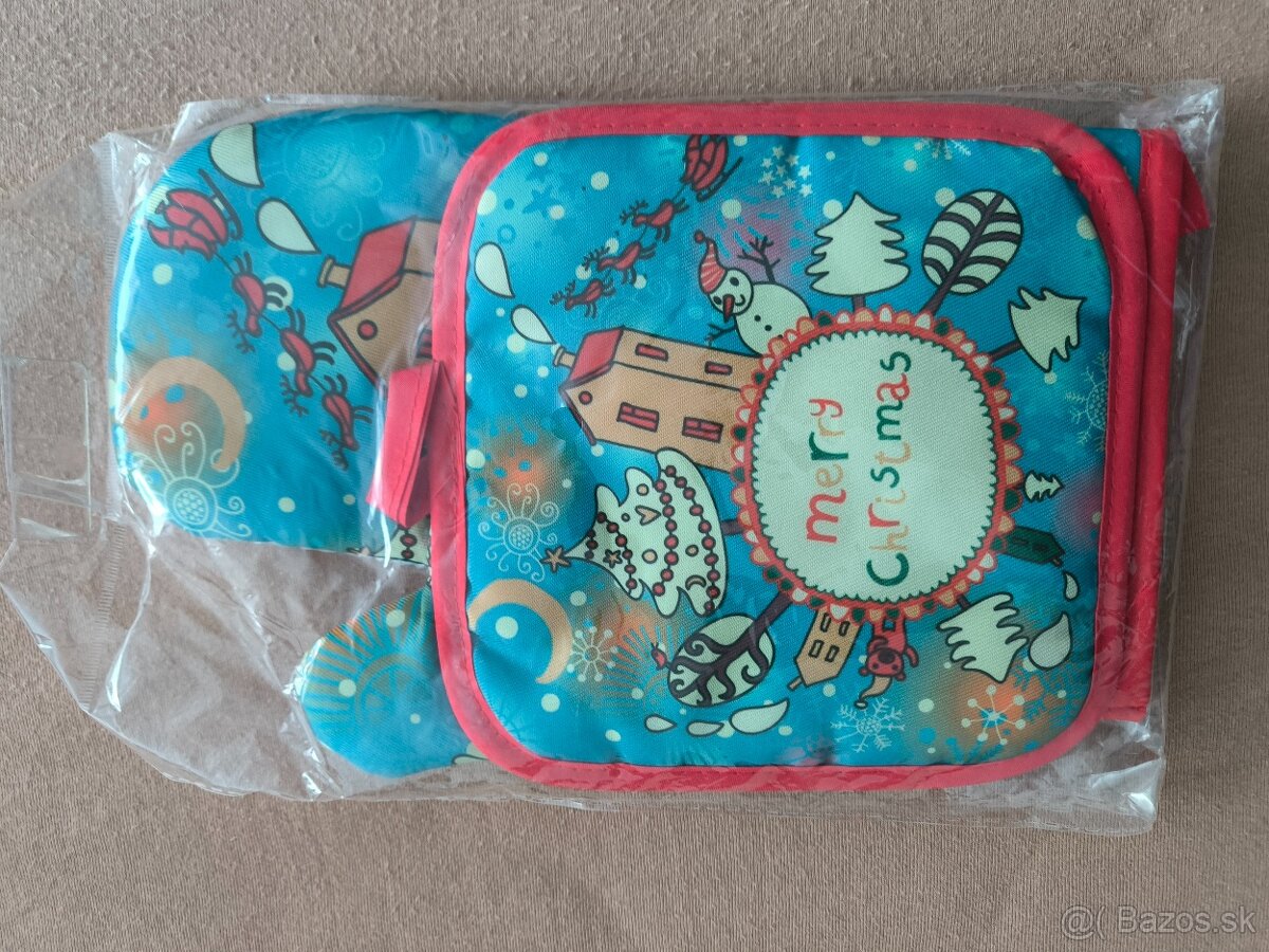 Vianočný set kuchynská chňapka+ podlozka