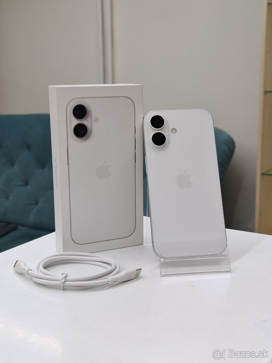 Apple iPhone 16 128GB White | ZÁNOVNÝ