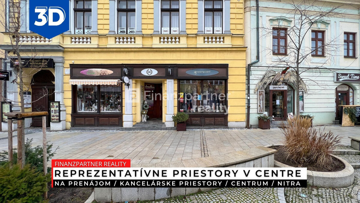 Prenájom - 3 kancelárske priestory, Centrum, Nitra