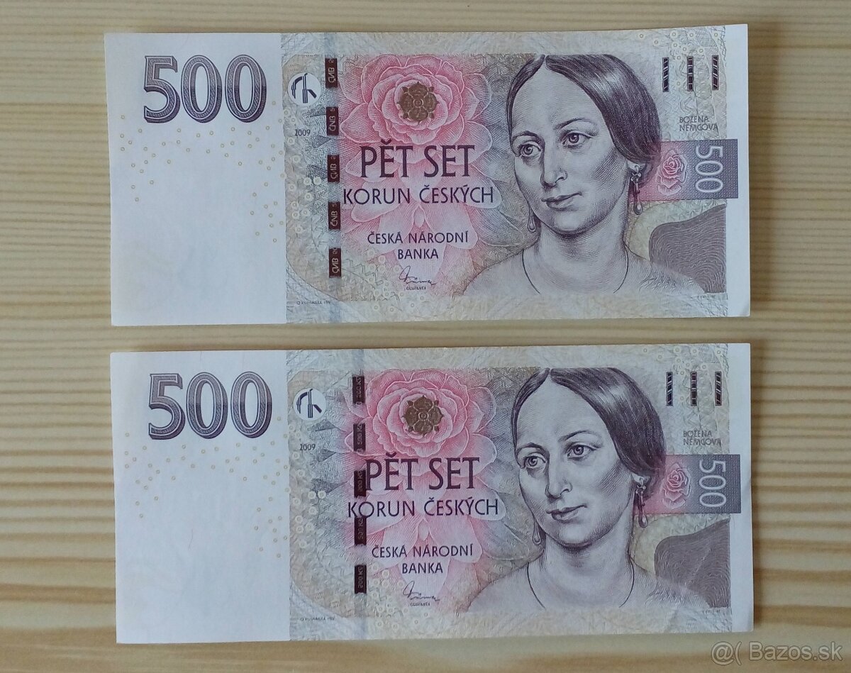 České koruny.