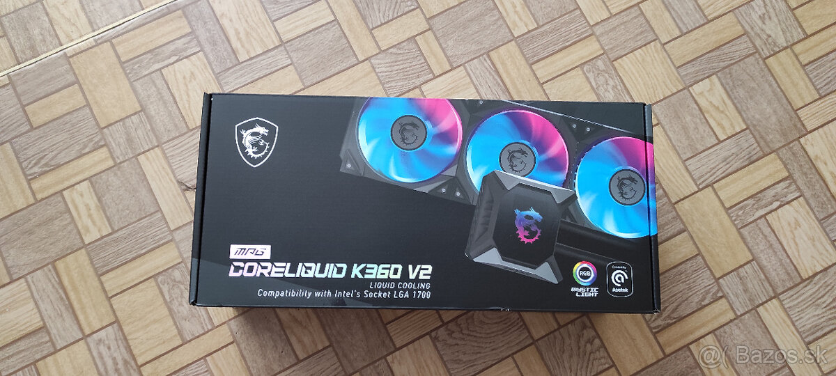 MSI MPG CORELIQUID K360 V2 + 3x Fan Fractal Design 140mm