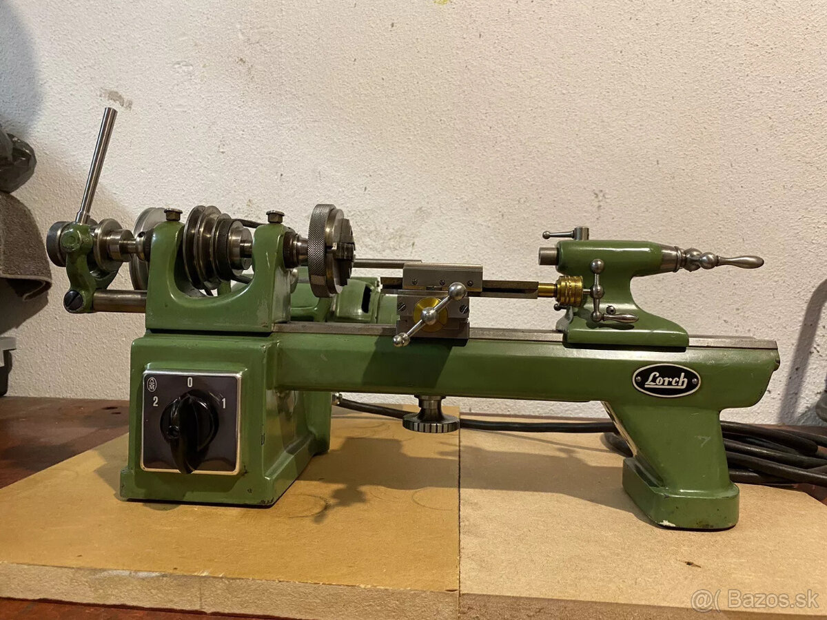 Lorch 8mm KD-50 presný hodinársky sústruh