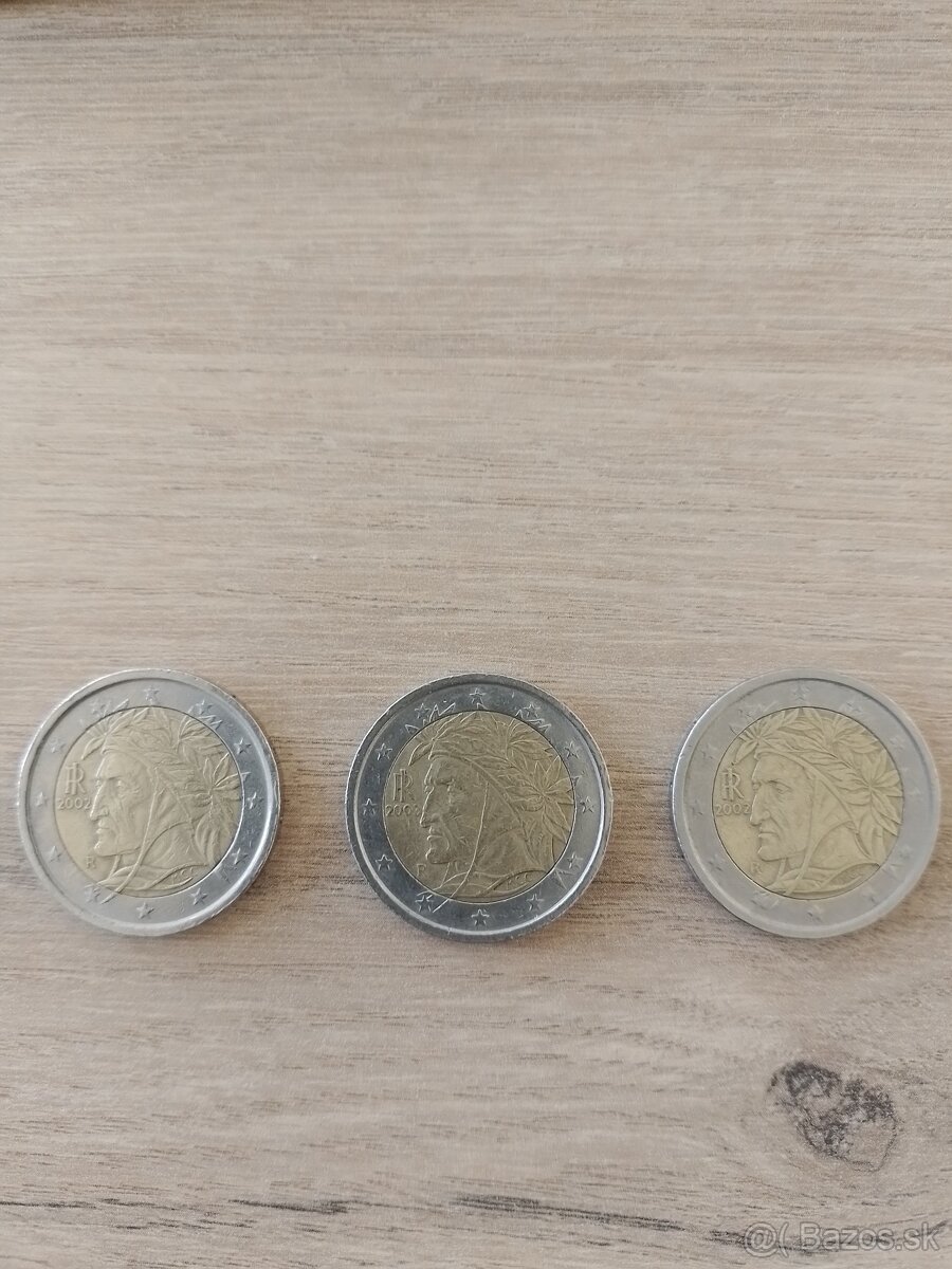 2€ mince 3ks Dante Alighieri 2002