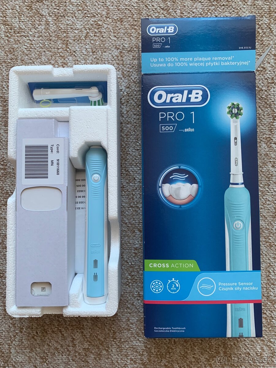 Oral-B Pro 500 Cross Action blue