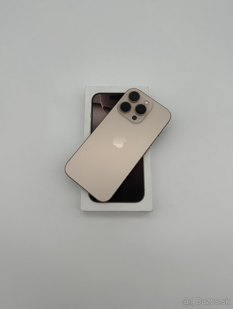 iPhone 16 Pro 128GB Desert Titanium + ZÁRUKA + DARČEK