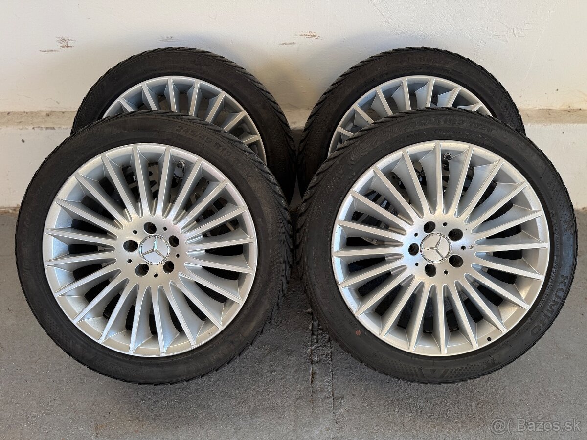 Original Mercedes R19 sada diskov so zimnými pneu 245/45R19