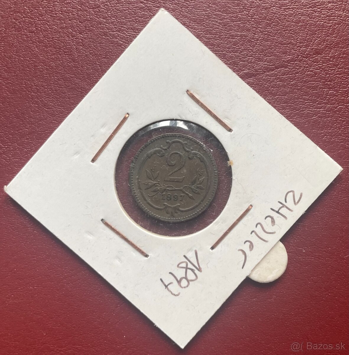 František Josef I. 2 Heller 1897 XF