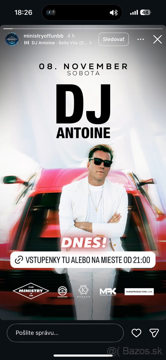 Lístky Ministry of fun