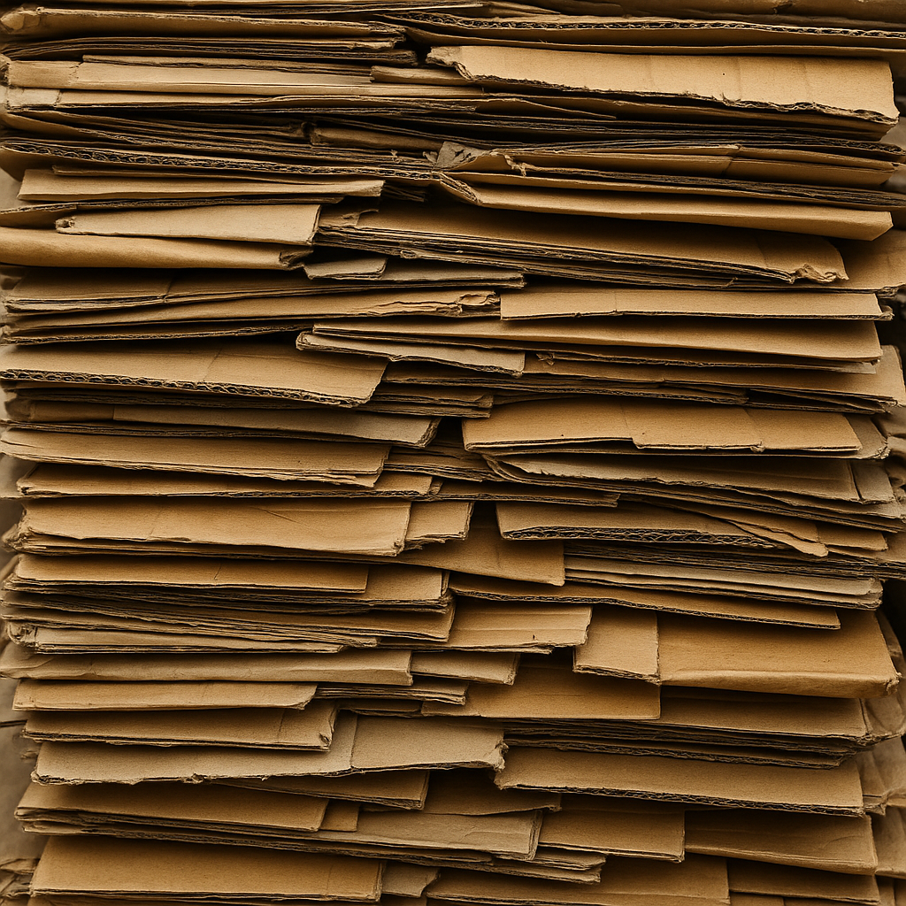 použité kartónové krabice