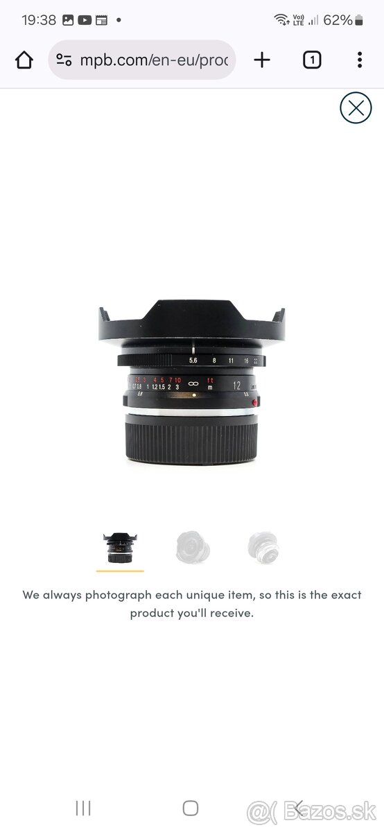 Voigtlander 12mm f4,5