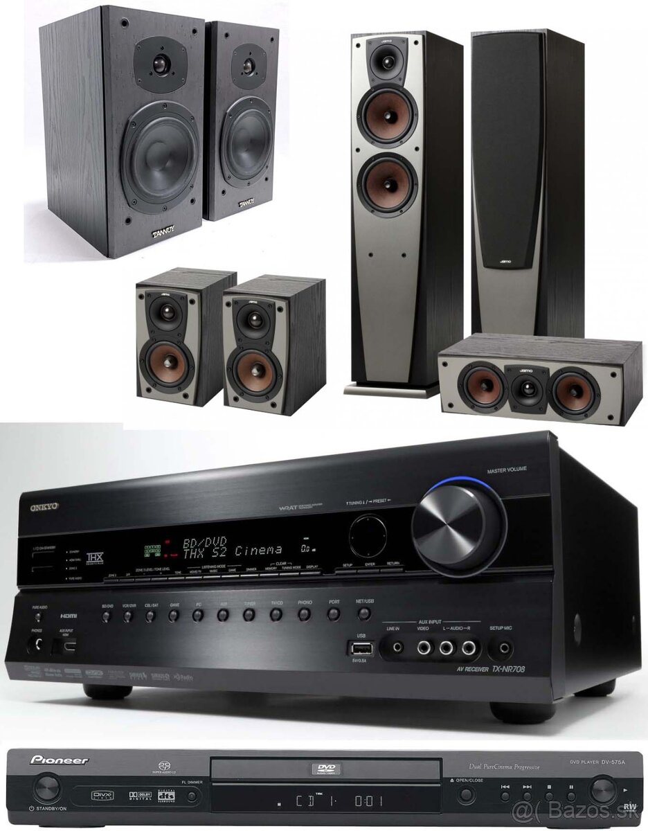 Onkyo TX-NR708, Jamo 5+0, TANNOY