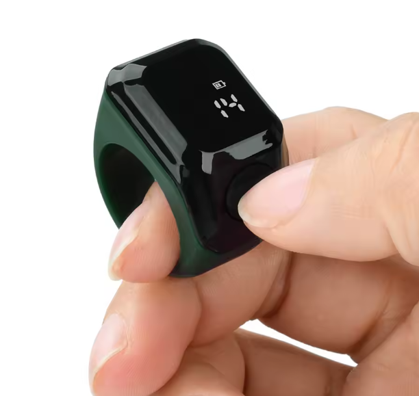 Elektronické počítadlo na prst prsteň