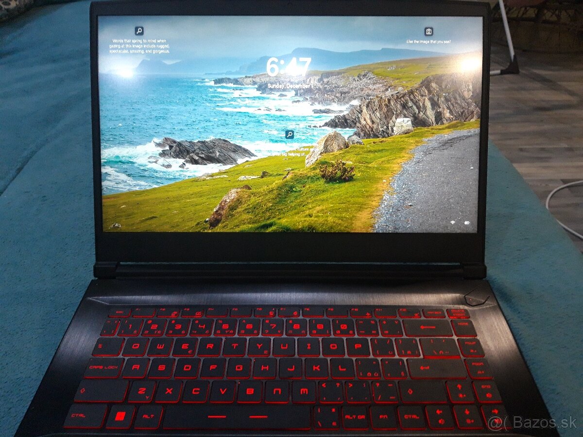 Predám notebook MSI thin gf 63 12ve-254.