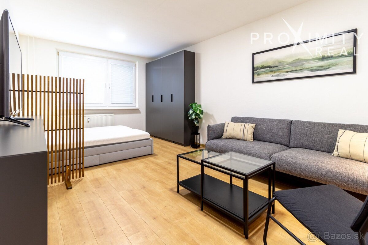 Zariadený, zrekonštruovaný 1-izb. byt, Hutnícka, 37m2