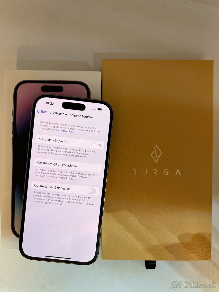 IPHONE 14 PRO DEEP PURPLE 256GB ZÁRUKA - VEĽMI PEKNÝ STAV