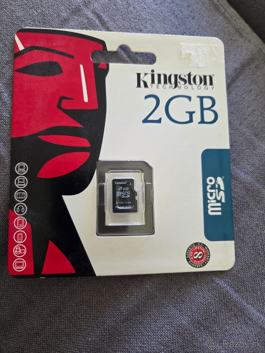 MicroSD karta 2gb Kingston nepoužívaná len osobne Košice na