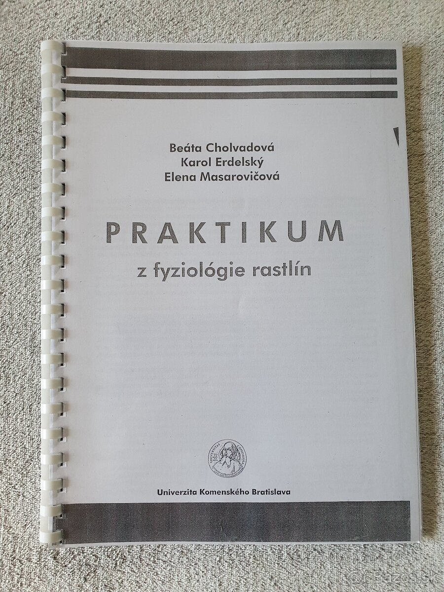 Praktikum z fyziológie rastlín