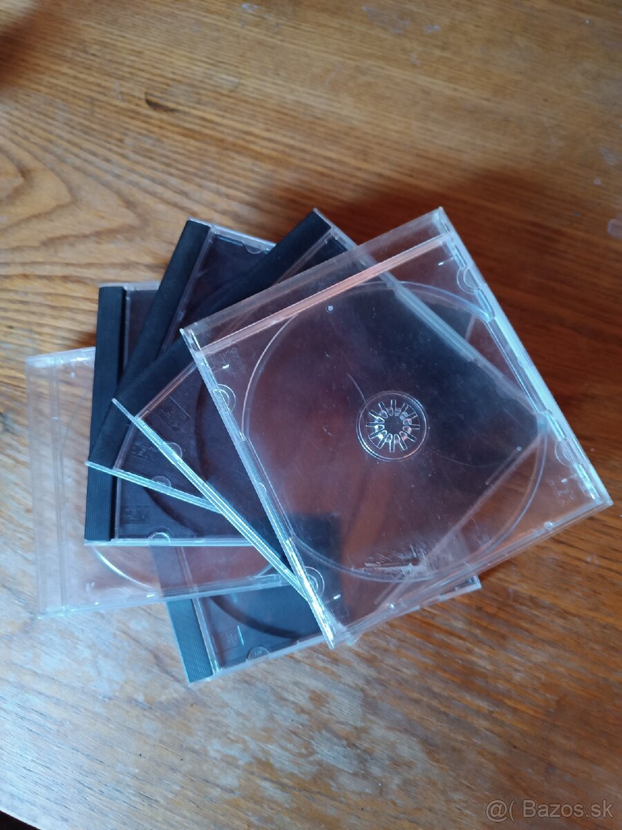 Prázdne plastové obaly na CD a DVD 6ks